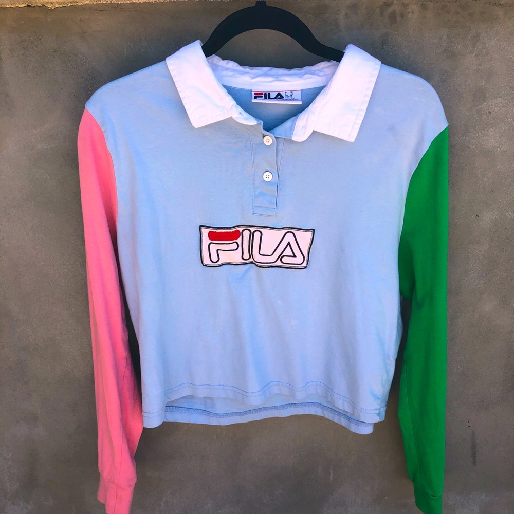 FILA Urban Outfitters Long Sleeve ColorBlock Shirt